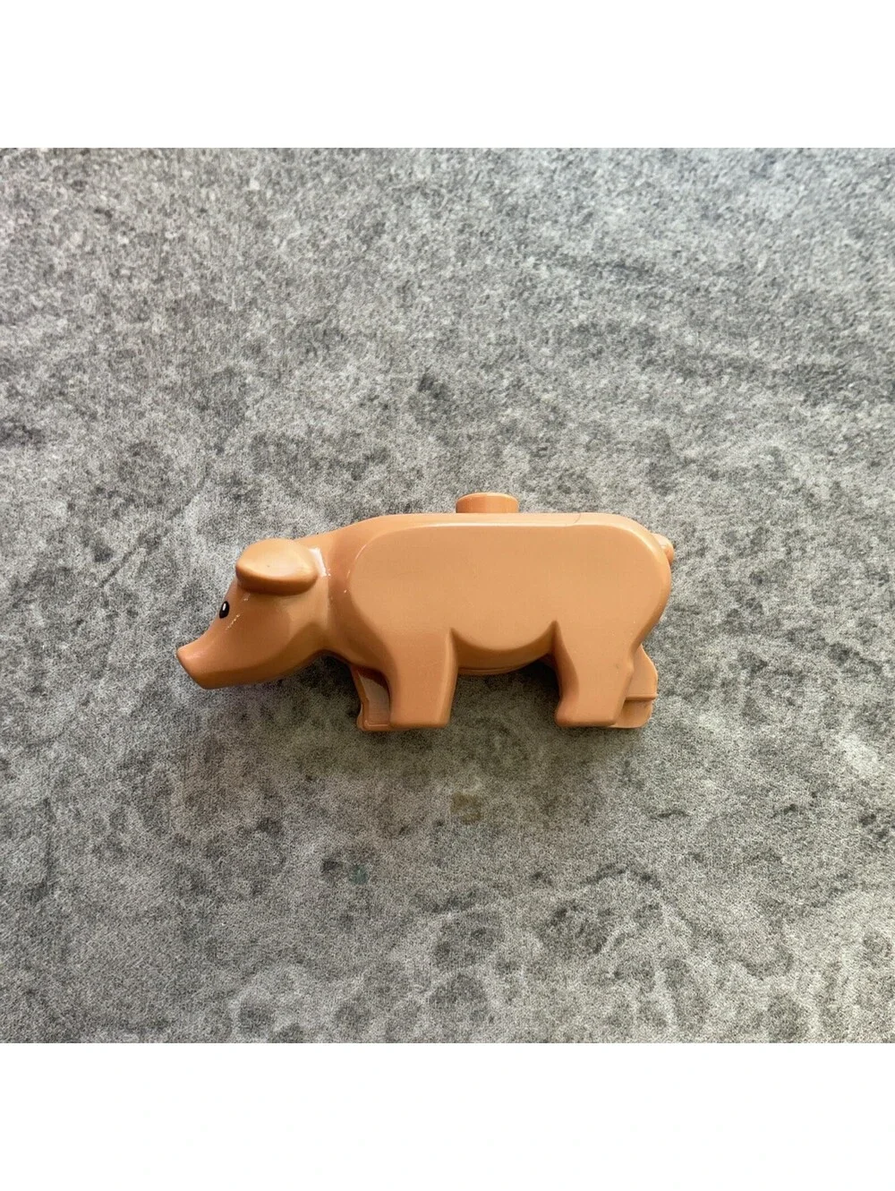 Lego Flesh Pig with Black Eyes and White Pupils Animal Minifigure Big Figure